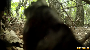 Девка в чулочках ссыт на природе (подглядывание)